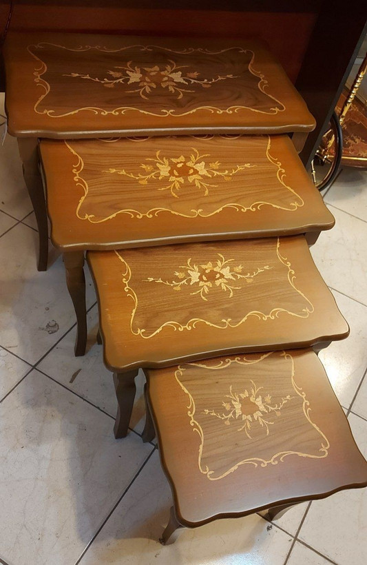 میز عسلی جلو مبلی معرق 4 تیکه