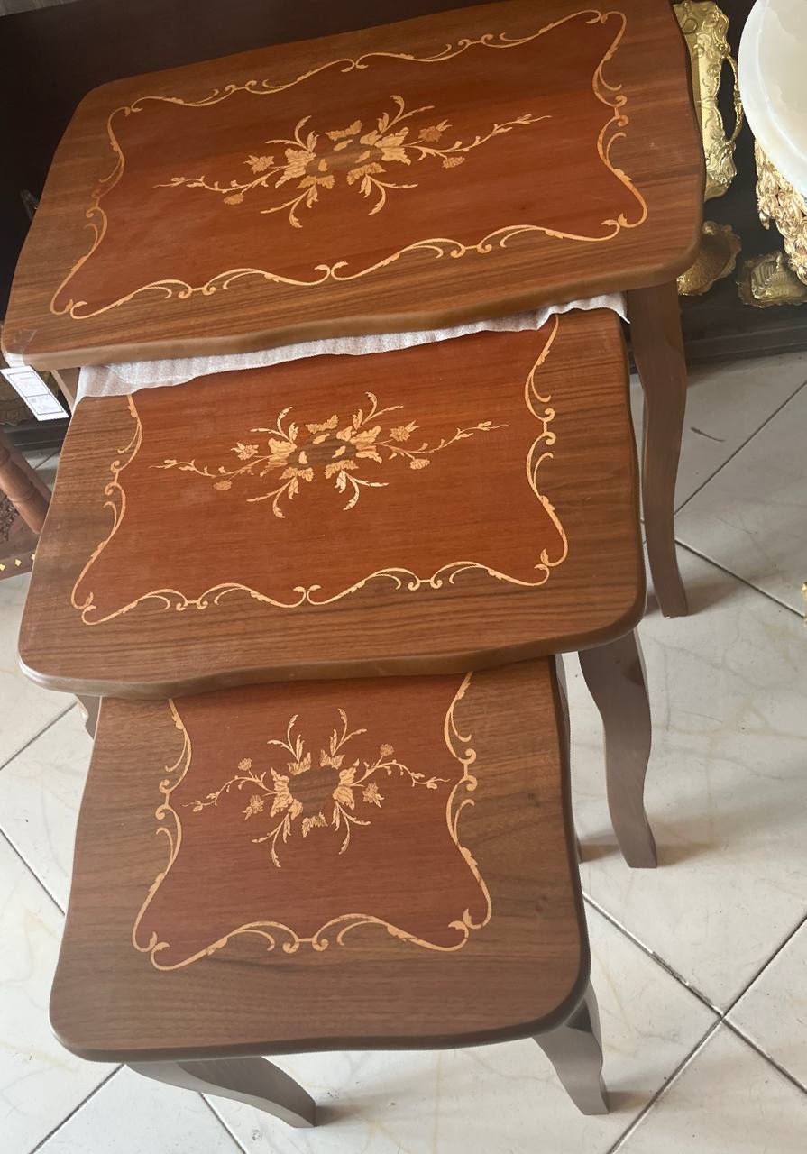 میز عسلی جلو مبلی معرق سه تیکه _ میز جلو مبلی